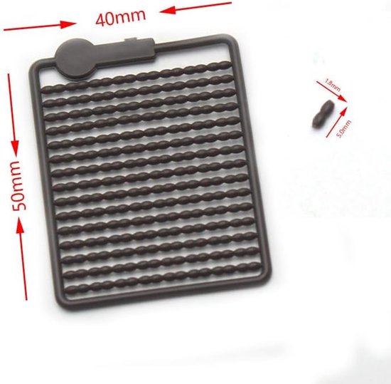 Karper Visaas Stoppen - Aas Bevestigers - Karpervissen - Veilige Aas Presentatie - 300 stuks 5 mm - Helder — afbeelding 3