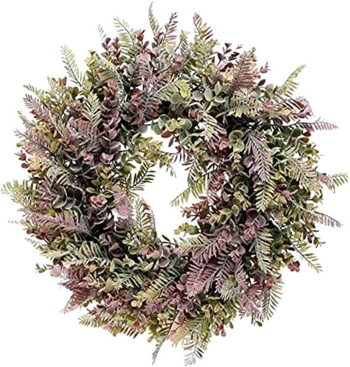 Kunstmatige Krans - Eucalyptus Krans - Huisdecoratie - Levensecht - 45cm Diameter - Groen