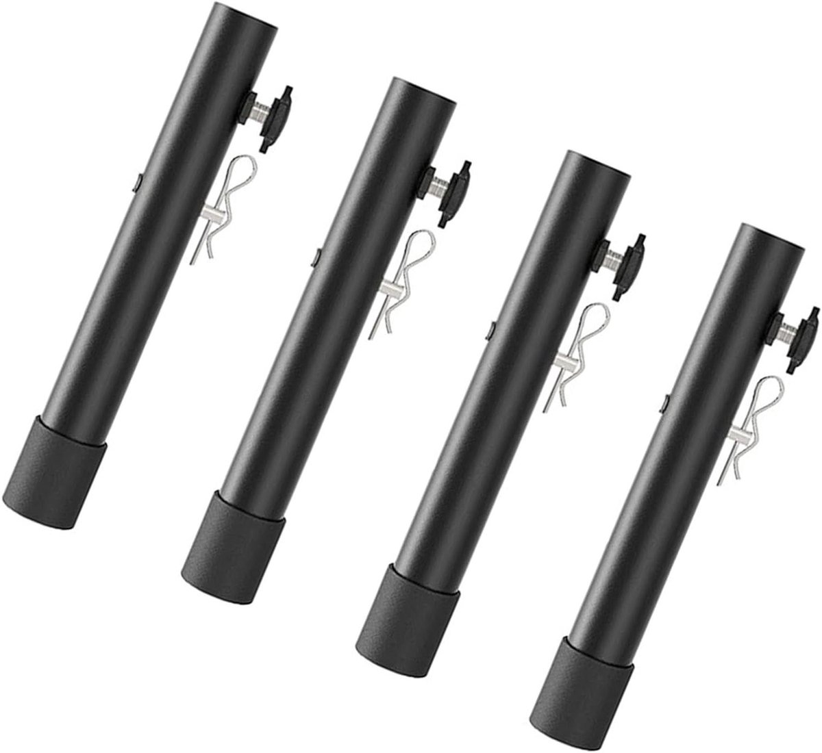 Tafelverhogers - Pootliften - Comfortabel werken - Roestvrij staal - 20 cm - Zwart