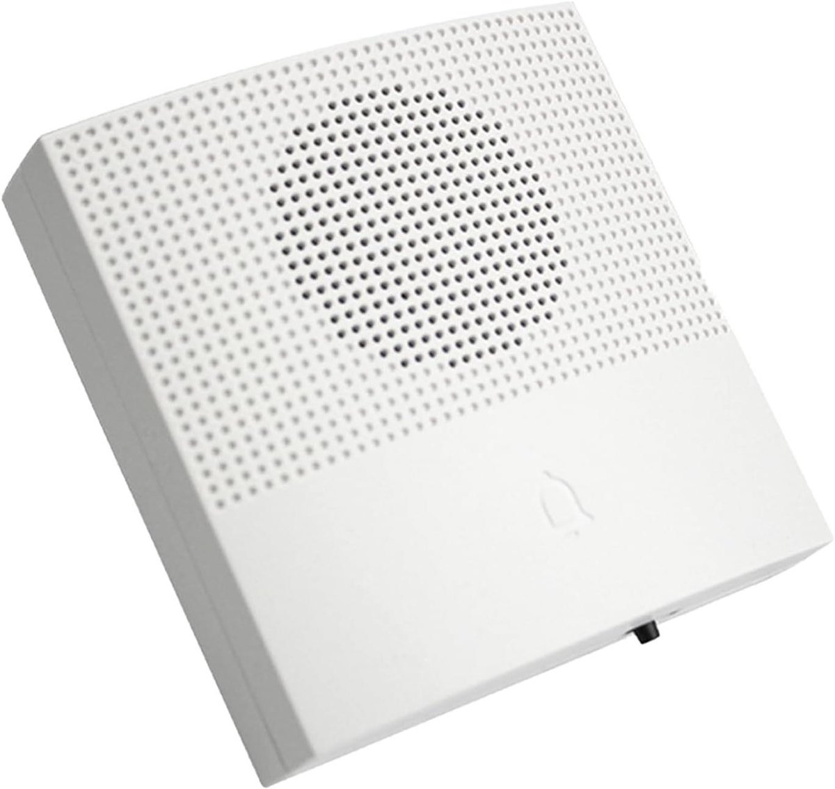 Bedrade Deurbel - Alarmbelsysteem - Bezoekers Melder - 38 Gong Geluiden - 10.7 x 9.7 x 4.3 cm - Wit