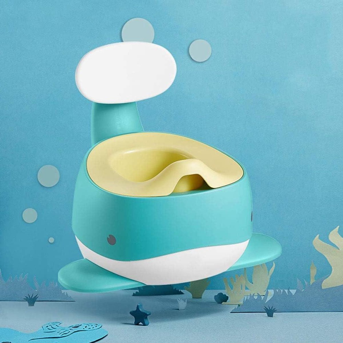 Kinder Potty Trainer - Baby Toilet - Zindelijkheidstraining - Stabiel en Comfortabel - 35x33x30cm - Groen