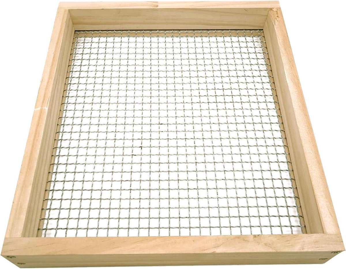 Handmatige Tuinzeef - Compostzeef Bodemzeef - Bodem Voorbereiden - Robuust Houten Frame - 374 cm - Niet gespecificeerd