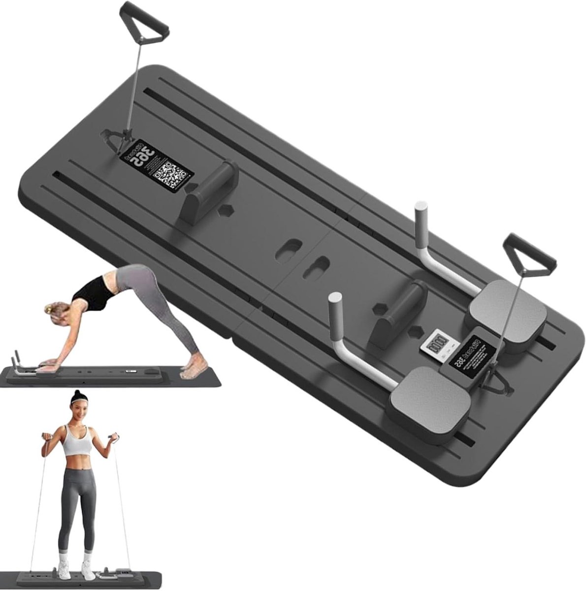 Pilates Reformer Board - Fitness Tool AB Trainer - Thuis Fitness - Veelzijdig Trainingsapparaat - 106 x 41 cm