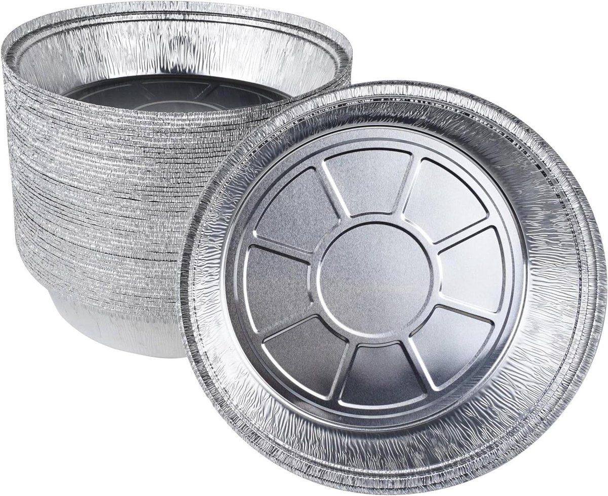 Aluminium Bakvormen - Wegwerp Schalen - Taarten Bakken - Herbruikbaar Materiaal - Ø 18 cm - Zilver