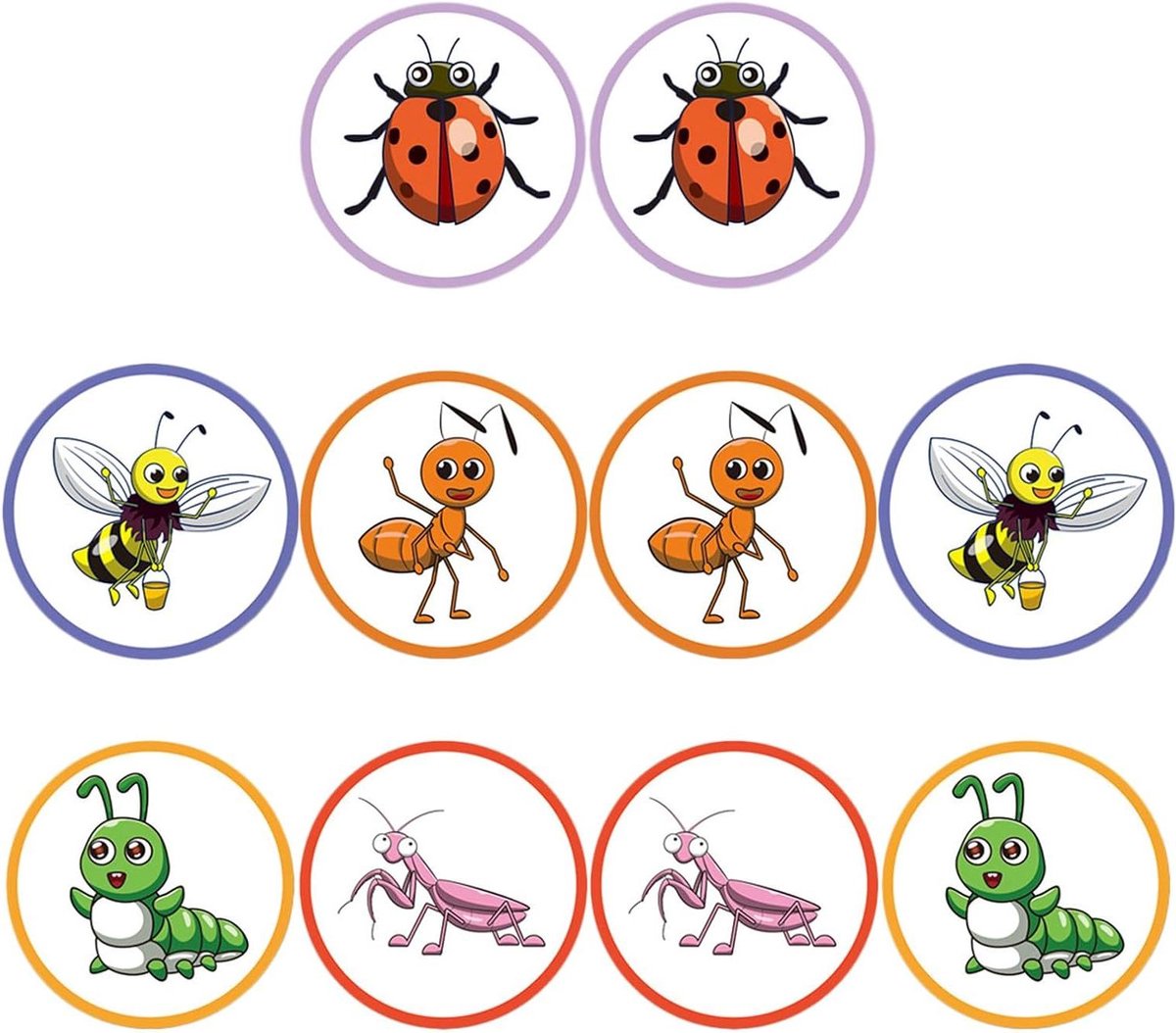 Zindelijkheid Stickers - Plasdoelen Kinderen - Zindelijkheidstraining - Kleurveranderend bij urine - 7 x 7 cm - Multi