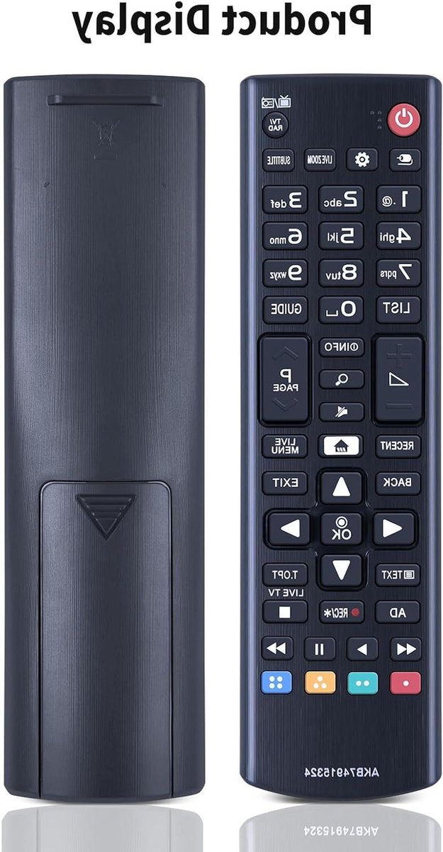 Vervangende Afstandsbediening - Universele Afstandsbediening TV - TV Bediening - Geen Installatie Nodig - 13.4 cm - Zwart