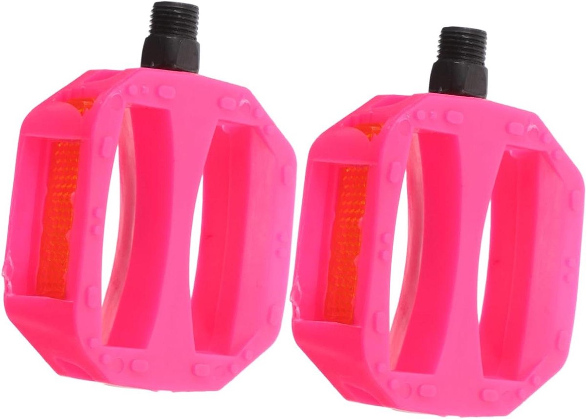 Kinderfiets Pedalen Fietspedalen Kinderen Veilig Fietsen Antislip Oppervlak 9 x 7 x 2 cm Roze