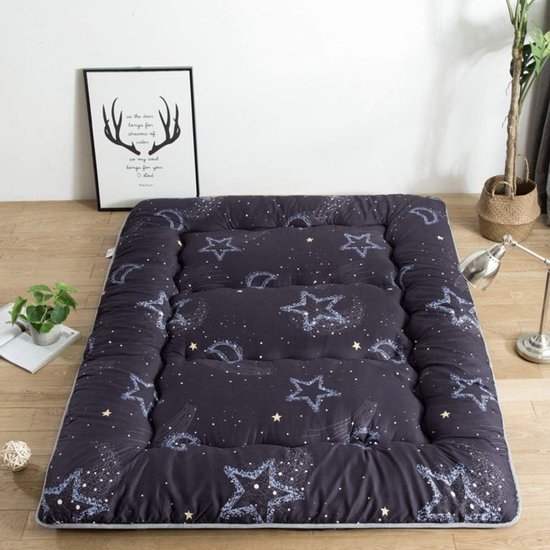 Vloermatras - Tatami futon kussen - Extra slaapplek creëren - Drievoudig gewatteerd ontwerp - 90x200cm - Bloemen — afbeelding 3
