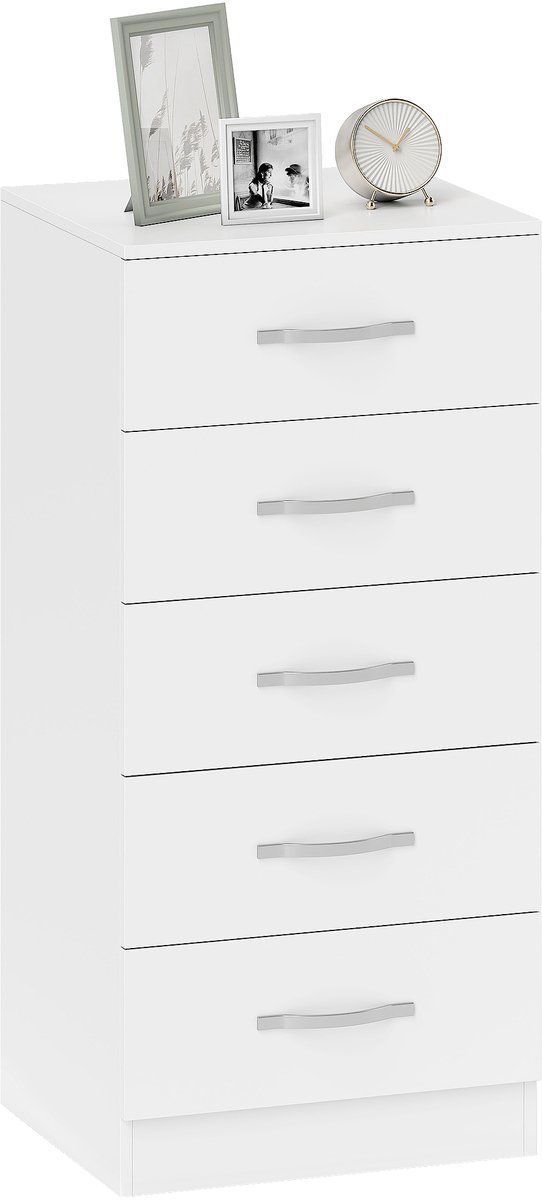 HOMCOM Ladekast - Spaanplaat - 40 x 35 x 85 cm - Wit