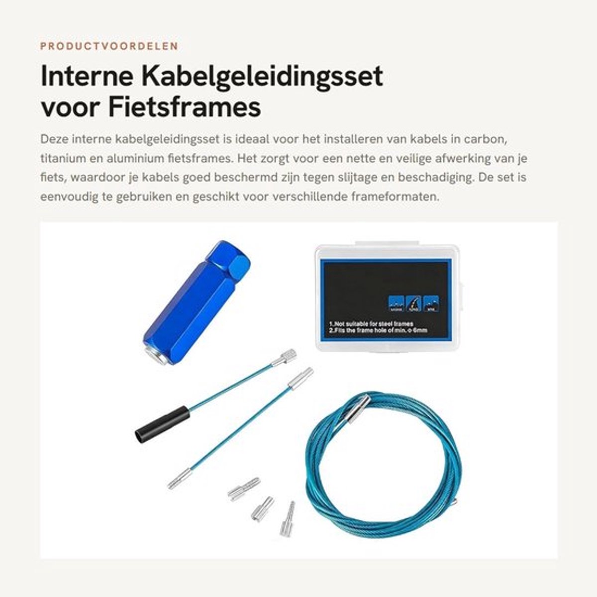Interne Kabelgeleidingsset voor Fietsframes
