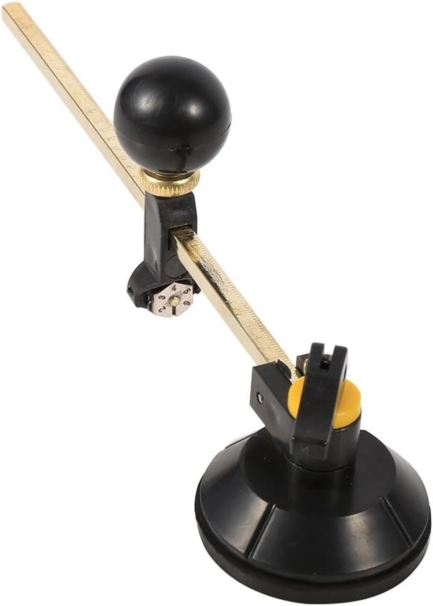 Professionele glassnijdersset - Zilver - Max. cirkeldiameter 40 cm - Aluminium en rubber - Voor hobbyisten en vakmensen