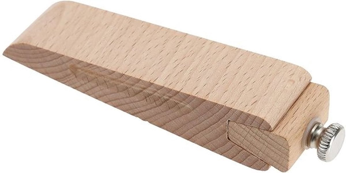 Schuurpapierhouder Verstelbaar - Houten Schuurblok - Polijsttool - Beukenhout - 113 x 23 x 23 mm - Comfortabele Grip