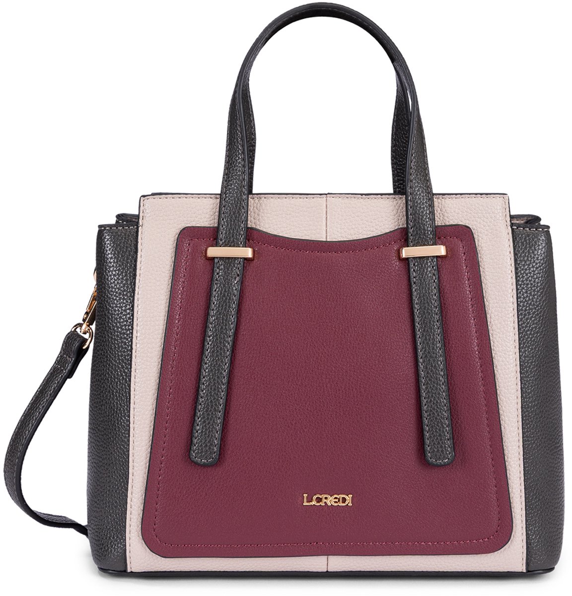 L.CREDI handtas schoudertas Saina Handbag Cherry Shade mix veelkleurig