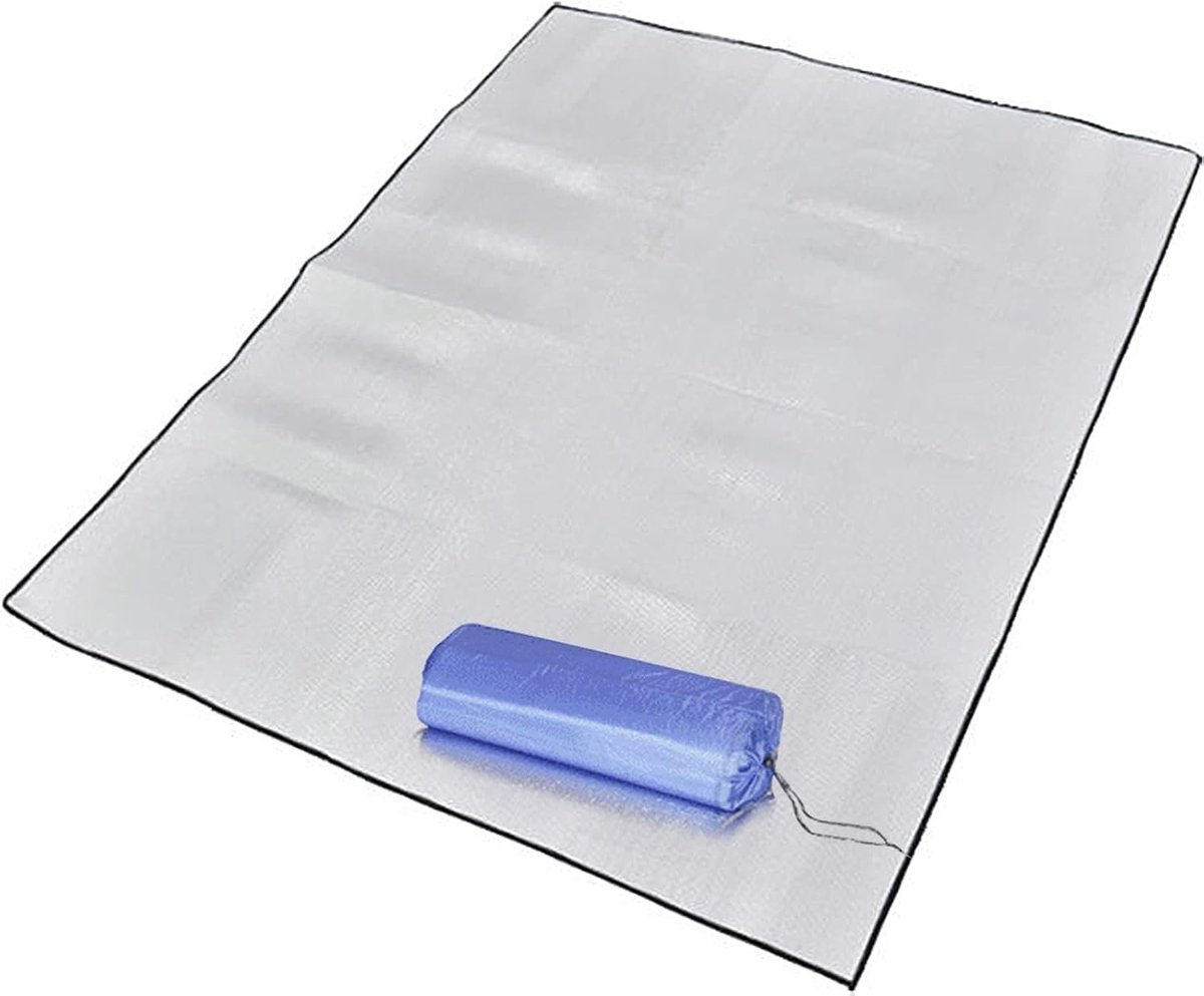 Isolatiemat - Zilver - 200 x 150 cm - Aluminiumfolie en EVA schuim - Voor Camping en Outdoor Gebruik