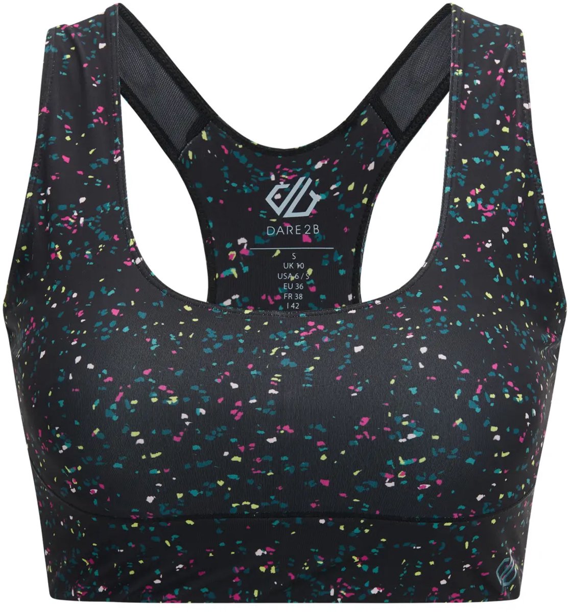 Dare 2b Vrouwenbeha Dare 2B Influential black speckle print