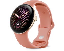 Google Pixel Watch 5 - smartwatch - 41 mm - Wifi - Goudkleurig/Rosé - sportbandje