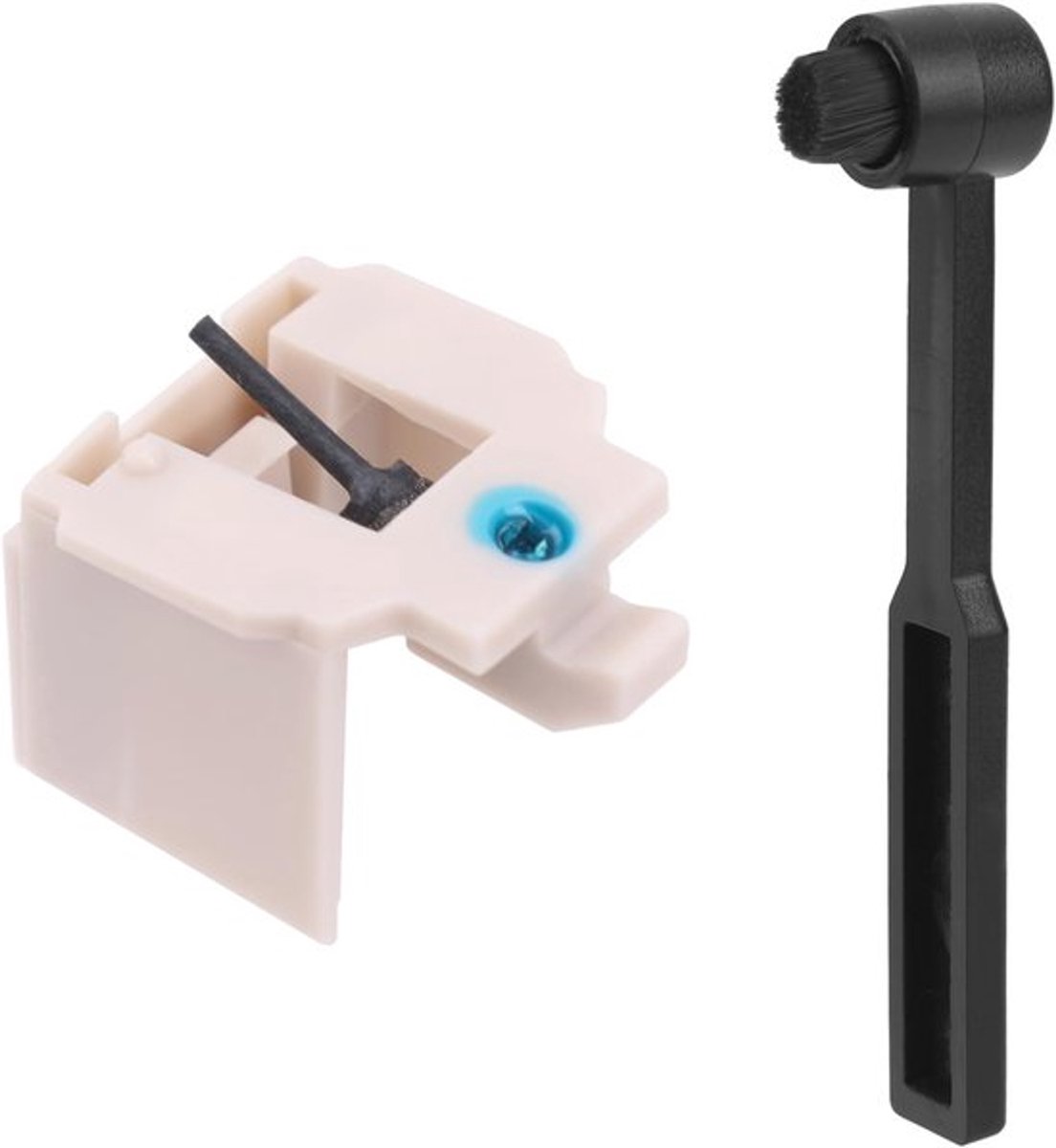 Diamond draaitafelnaaldvervanging, draaitafelnaald met reinigingsborstel compatibel met AT-LP60 AT-LP60USB