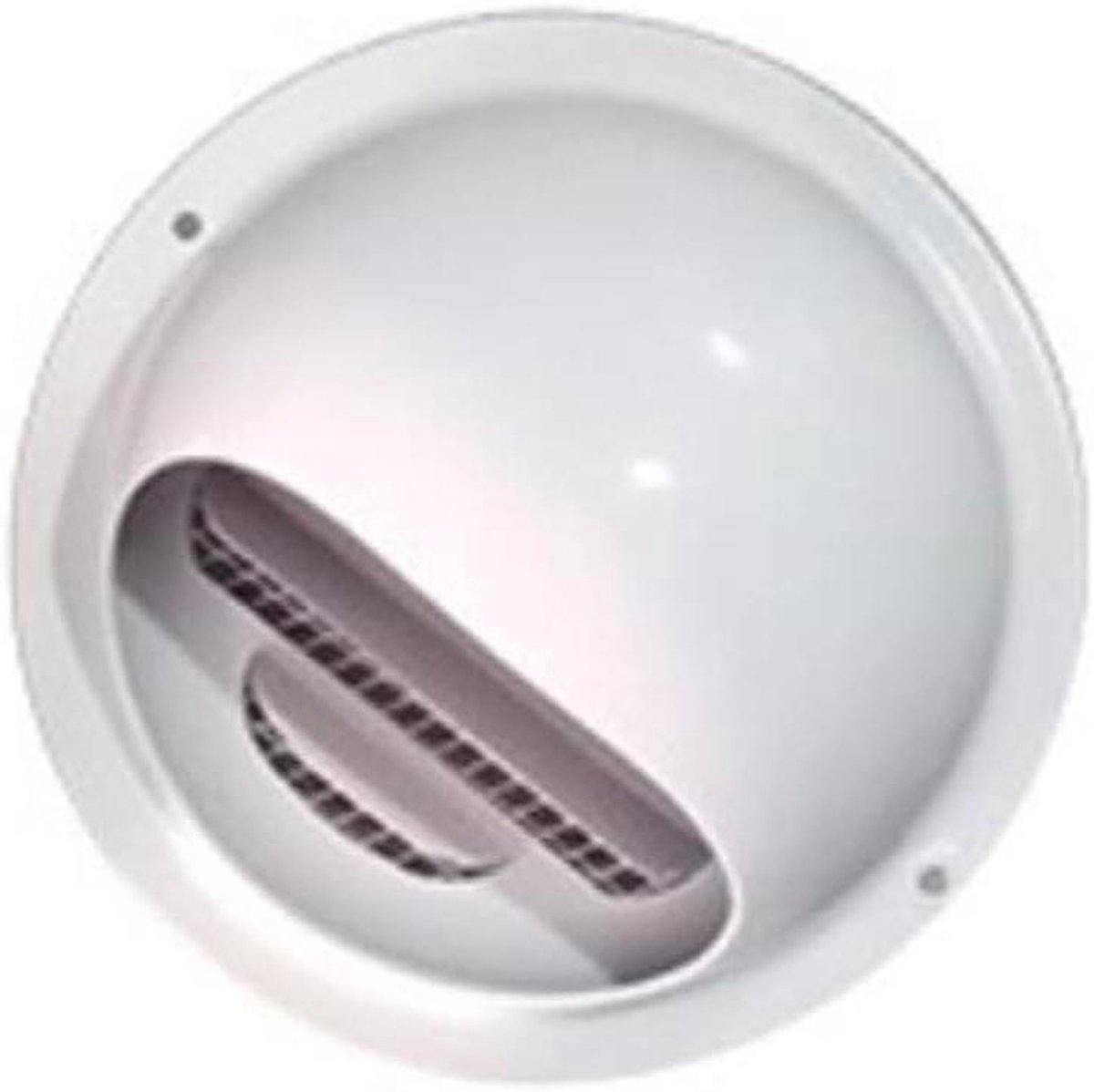 Rond Ventiel Rooster - Wandventilatie Deksel - Luchtstroom Regelen - 45° Schuine Lamellen - 3-12 Inch - Zilver
