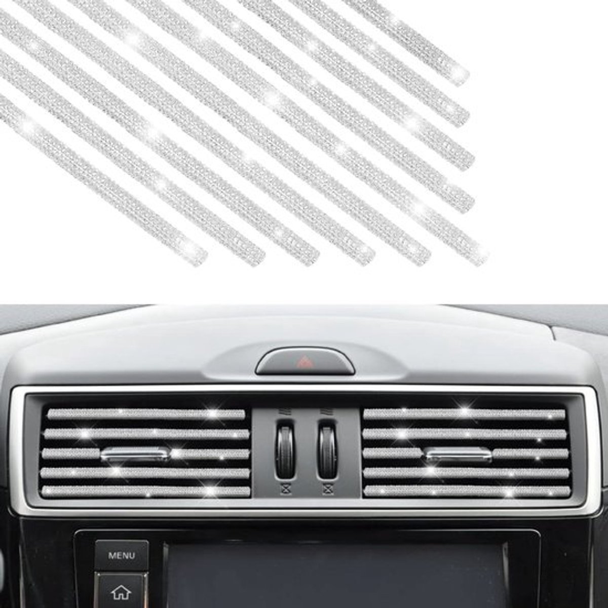 Decoratieve Strips Slijtvast - Auto Accessoires - Sierlijsten - Airconditioning - Flexibel - Eenvoudige Installatie