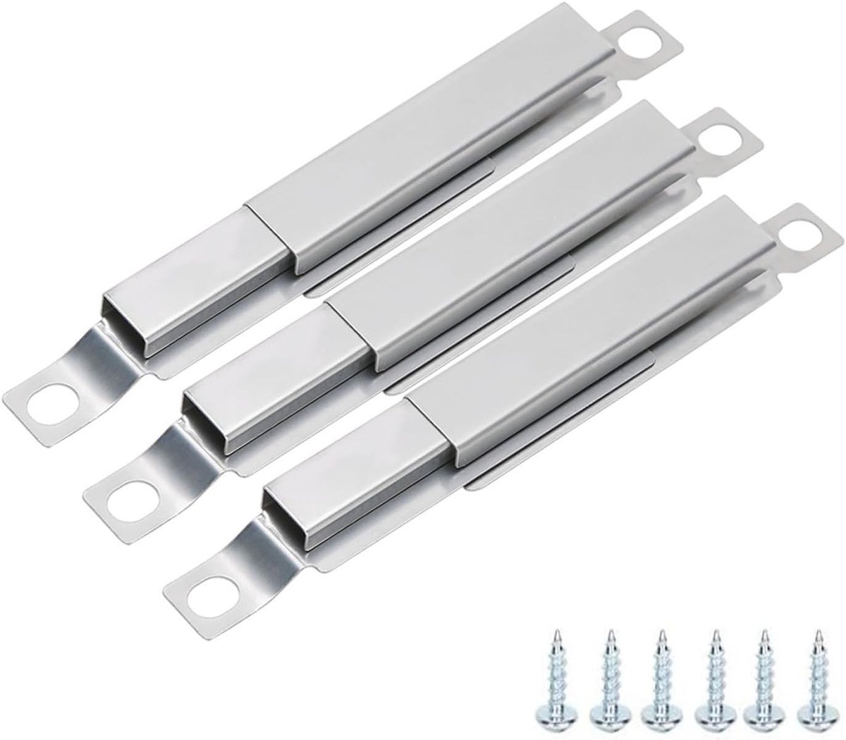 3-delige BBQ Horizontale Tube Set van RVS, Vervangingsaccessoires voor Gasgrills en Barbecues, Ideaal voor Buiten koken