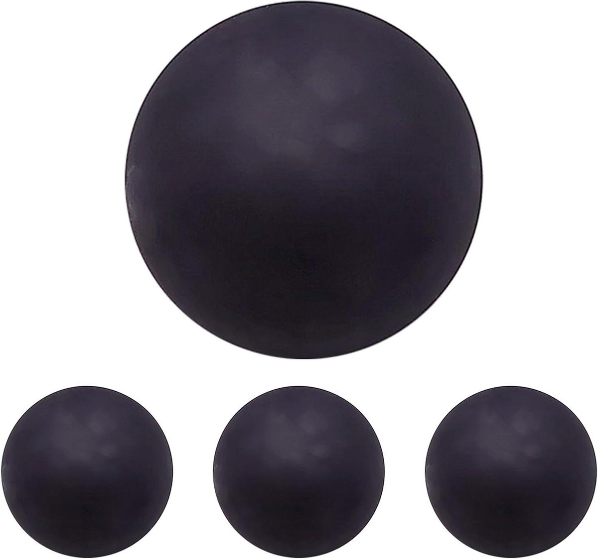 Squashbal Beginners - Springbal Rubber - Squash Training - Stabiele Rebound - 60 mm - Zwart