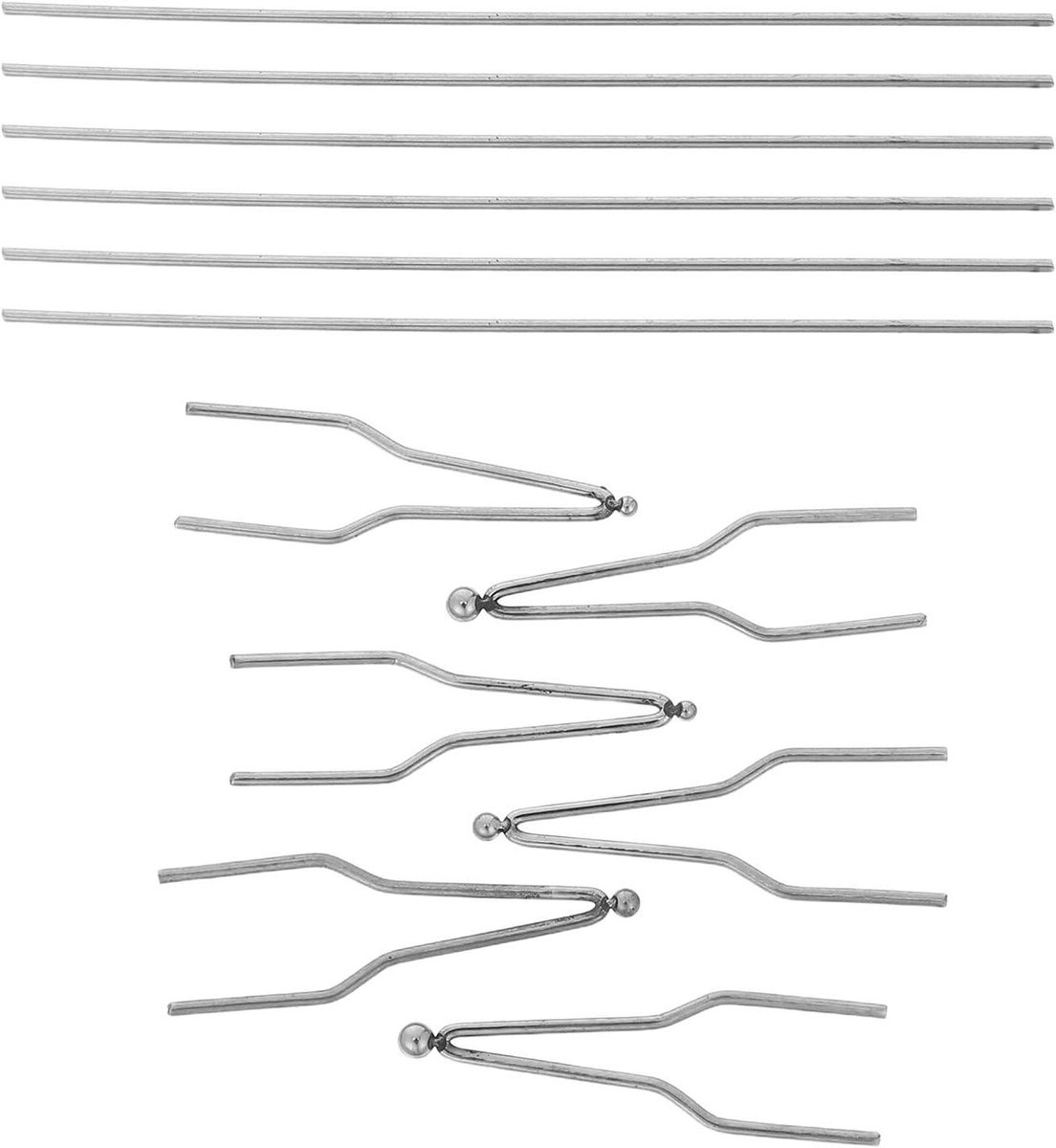 Houtbrand Tips - Vervangende Nibben - Houtbewerking Graveren - Ergonomisch Ontwerp - 6 Stuks - Zilver