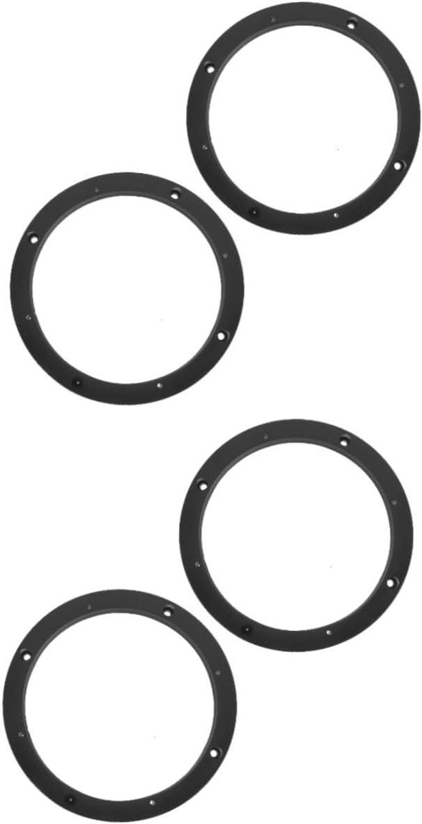 Luidspreker Afstandhouders - Speaker Adapters - Auto Audio Verbeteren - Universele Pasvorm - 6.5 Inch - Zwart
