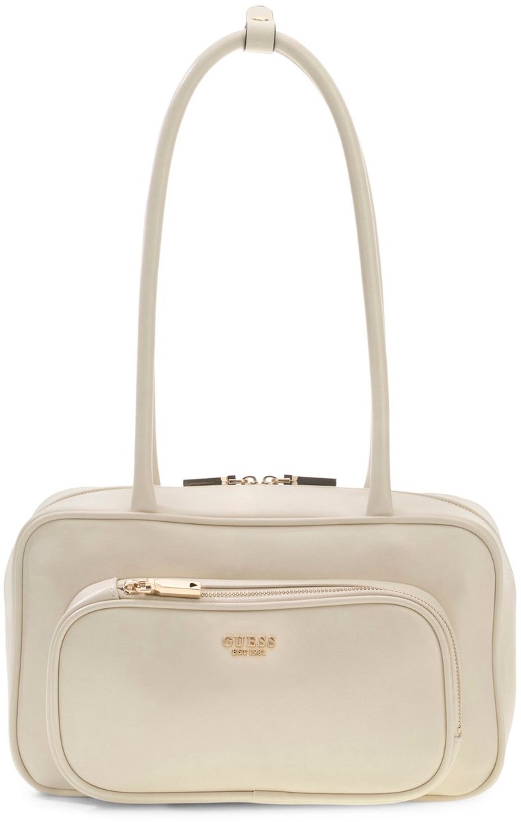 GUESS schoudertas Bronna Shoulder Satchel Bone crème