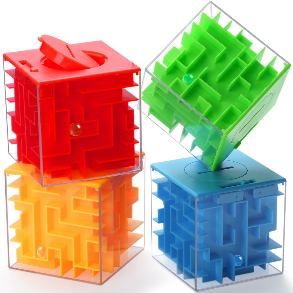Omgoods - Set van 4 Geldpuzzels voor Kinderen en Volwassenen