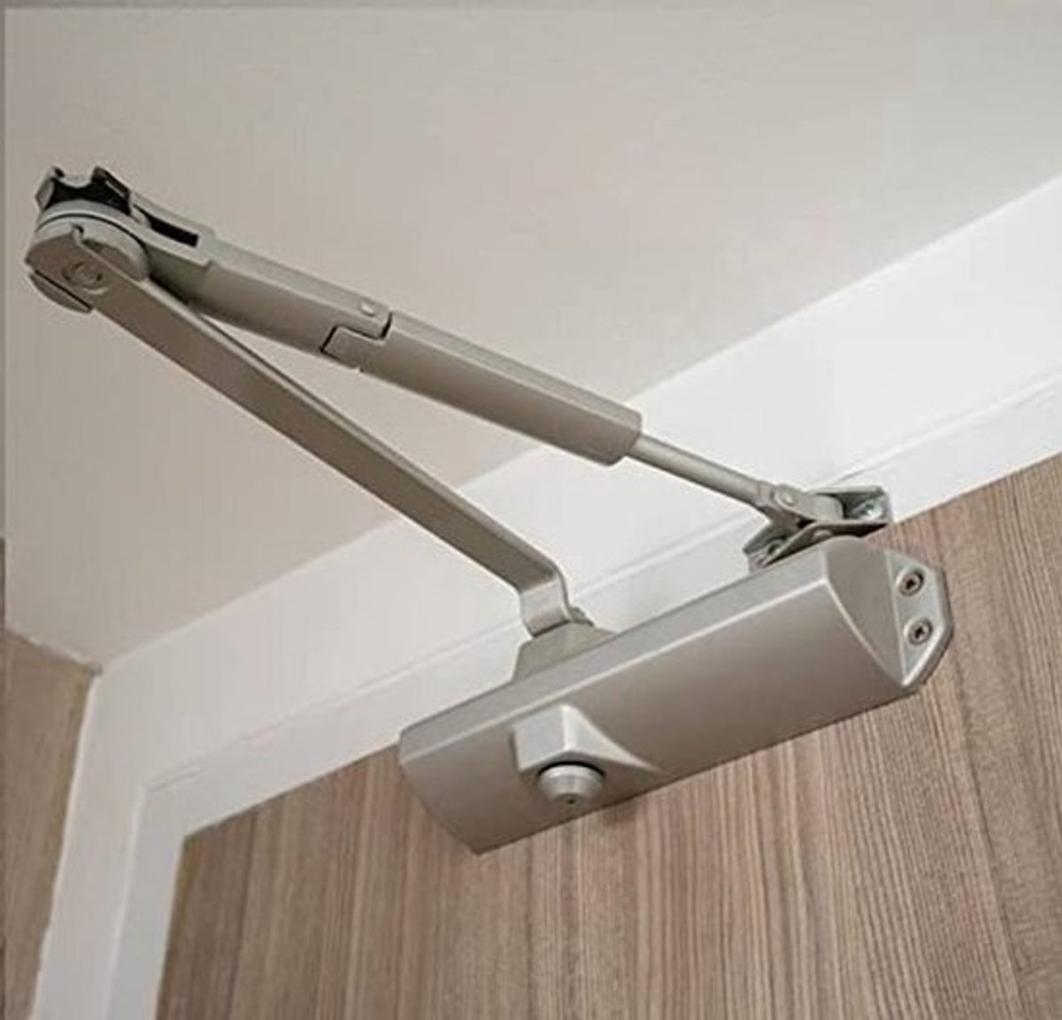 Automatische Hydraulische Deursluiter - Verstelbare Sluitkracht - Voor Commercieel en Thuis - 45-65 kg - Zilver