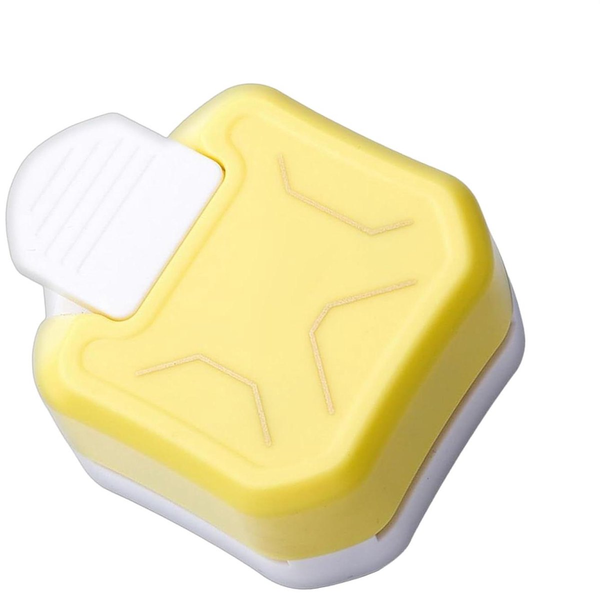 Hoekpons Gereedschap - Papier Snijder - Papier Knutselen - Multifunctioneel Stansmes - 7 cm - Geel