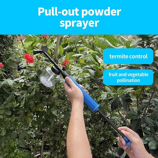 Pollenstrooier Tuin - Bestuivingsgereedschap Bloemen - Vruchten Kweken - Anti-verstoppingsmechanisme - 250 ml - Blauw — afbeelding 3