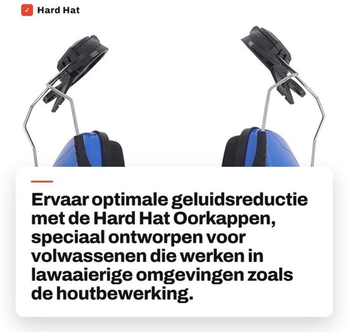 Oorkappen Geluidsreductie - Gehoorbescherming Volwassenen - Helm Oorbescherming - Veiligheidsbril - Geschikt voor Houtbewerking - Schokbestendig