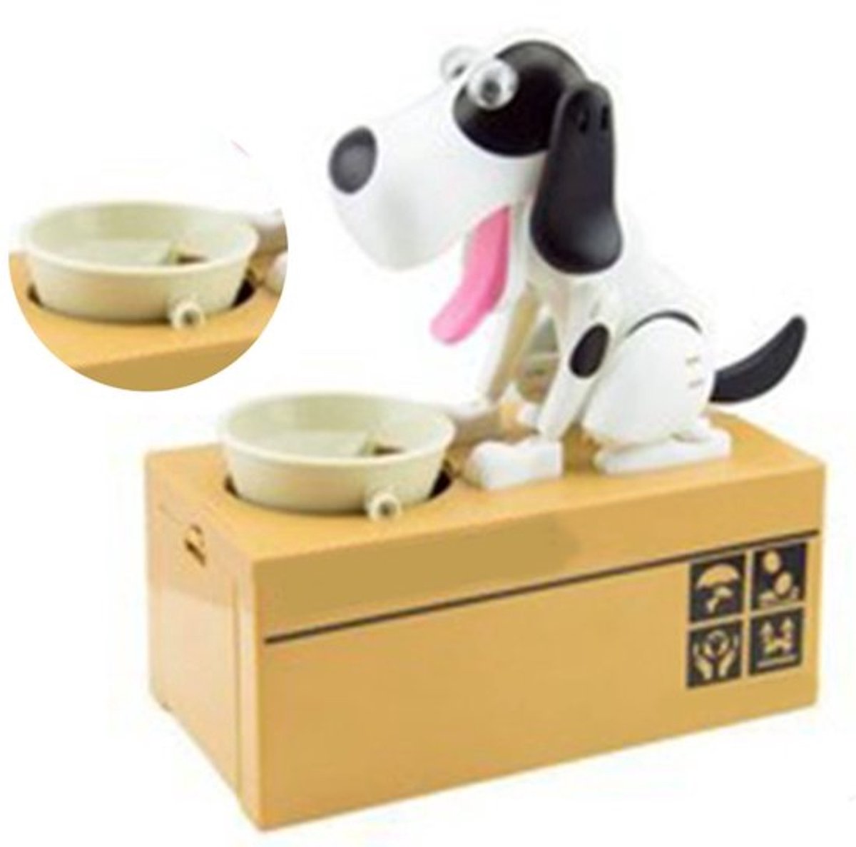 Hond Spaarpot Groot - Spaarvarken Dier - Schattige Puppyvorm - Geldbesparende Bank - Decoratief Ornament - Grote Opbergruimte