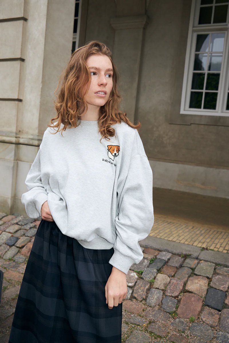 Lollys Laundry Sydney - Sweater - Hond - Grijs - M