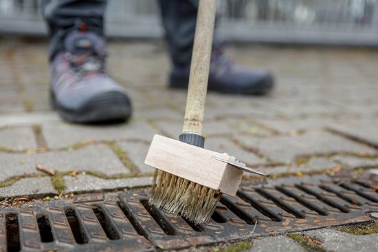 Voegenborstel Staal - Onkruidborstel Bezem - Terras Reinigen - Metalen Borstelharen - 1 stuk - Goud — afbeelding 4