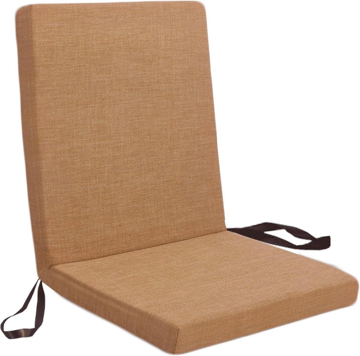 Zitkussen Hoge Rug - Tuinstoel Kussen Ligkussen - Buiten Ontspannen - Waterdichte Afneembare Hoes - 110x50x5cm - Grafiet