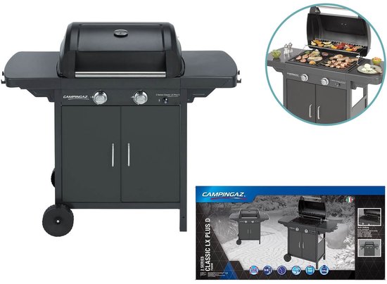 Campingaz 2 Series Classic LX Plus Gas barbecue - 2-Branders - opklapbare zijtafels - Zwart van Campingaz — afbeelding 5