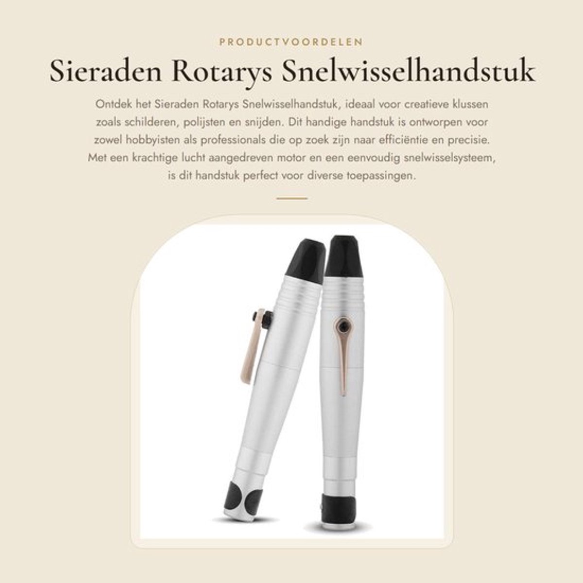 Sieraden Rotarys Snelwisselhandstuk - Flexibele As - Zilver - Snelle Verwisseling - Perfect voor Polijsten en Snijden - Geschikt voor Mal...