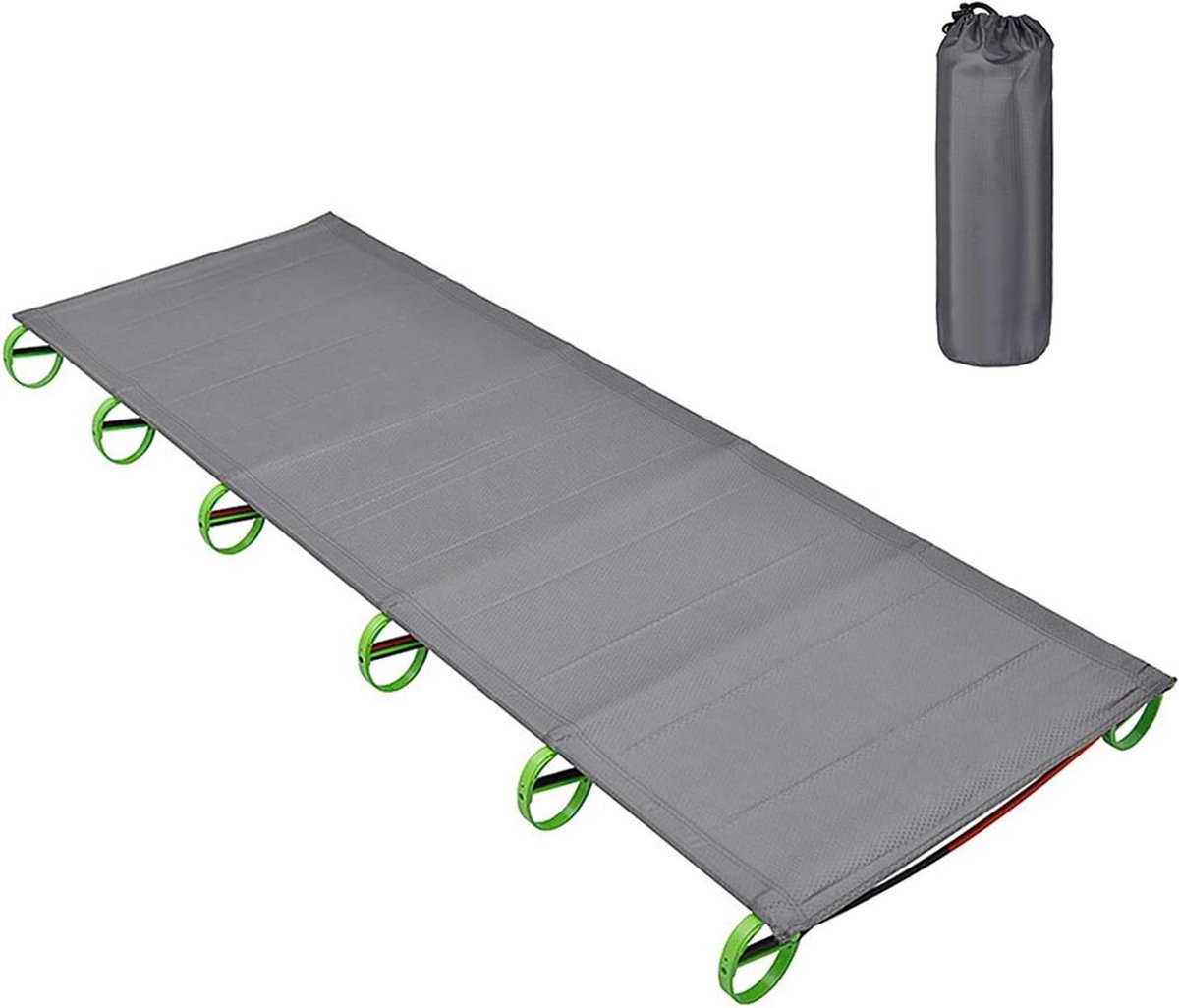 Campingbed - Kampeerbed Vliegende tapijt - Buiten slapen - Hoge belastbaarheid - 180 x 58 cm - Groen