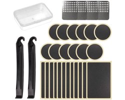 Gereedschapsset 30-delig - Bandenreparatieset Auto/Fiets - Inclusief Opbergdoos - Kunststof - Draagbaar 130 x 65 x 22 mm