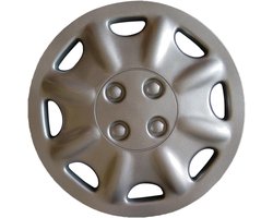 Universele Wielkappen Set - Velgen Doppen - Auto Styling - Hittebestendig Plastic - 13 Inch - Zilver