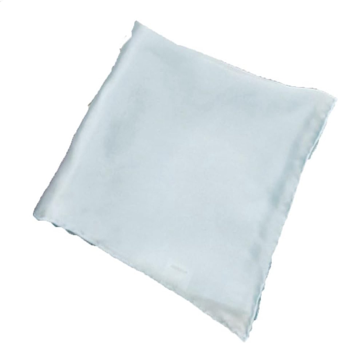 Elegante Lichtblauwe Zijden Pocket Square 35 x 35 cm - Premium Satijn Handkerchief voor Bruiloft en Feestelijkheden, Luxe Accessoire voor Mannen