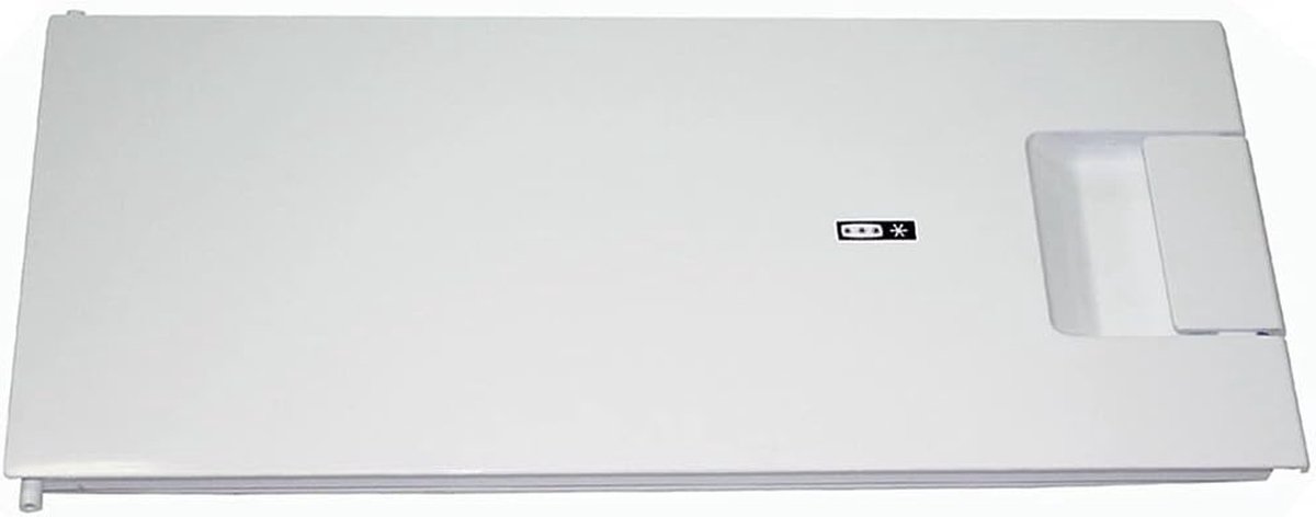 Vriesvak Deur - Koelkastonderdeel - Apparaat Reparatie - Met Handgreep - 47 cm - Lichtgrijs
