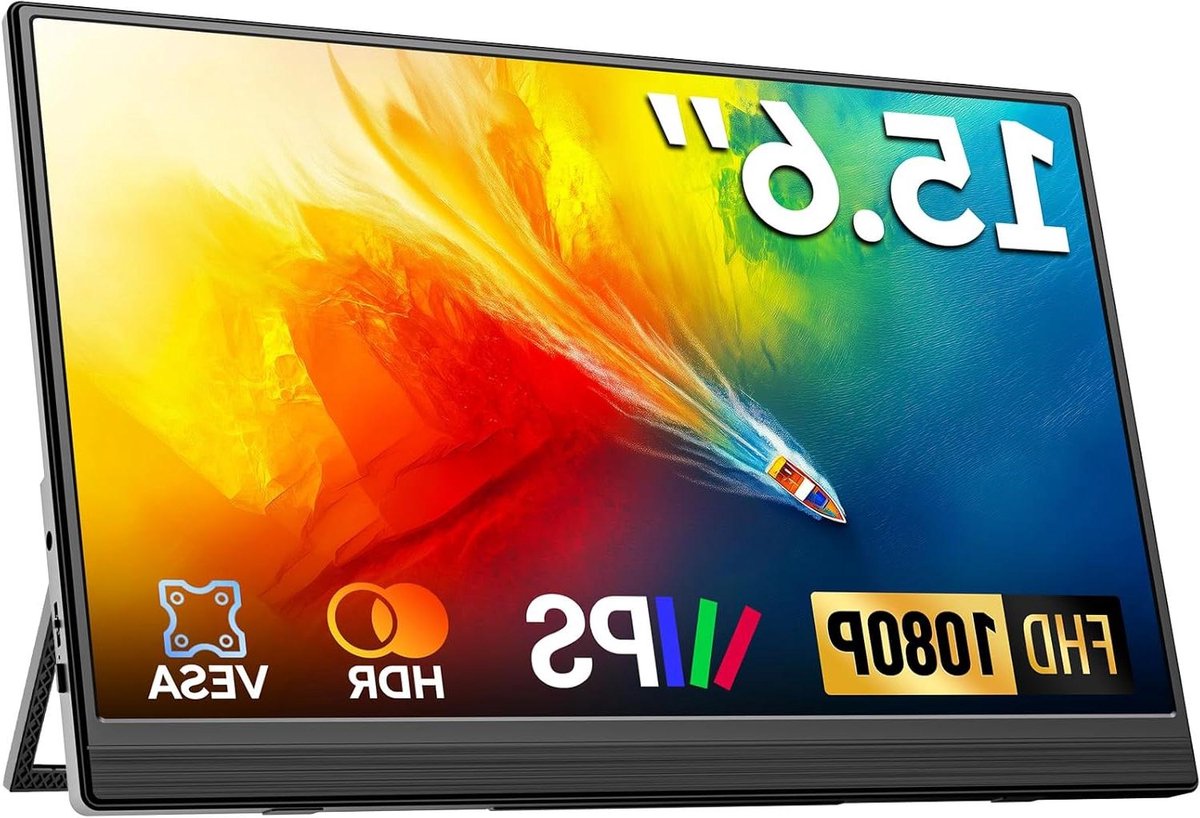 Draagbare Monitor - Extra Scherm - Productief Werken - Ultra Dun IPS - 15.6 Inch - Zwart