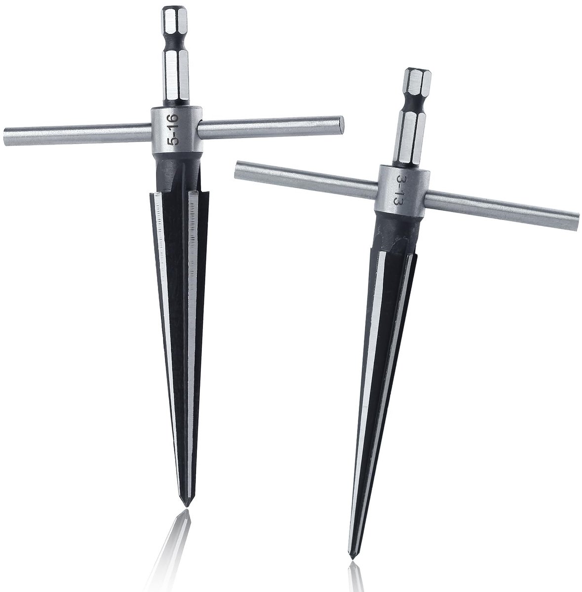 Omgoods - T Handle Taper Reamer Set voor Houtbewerking