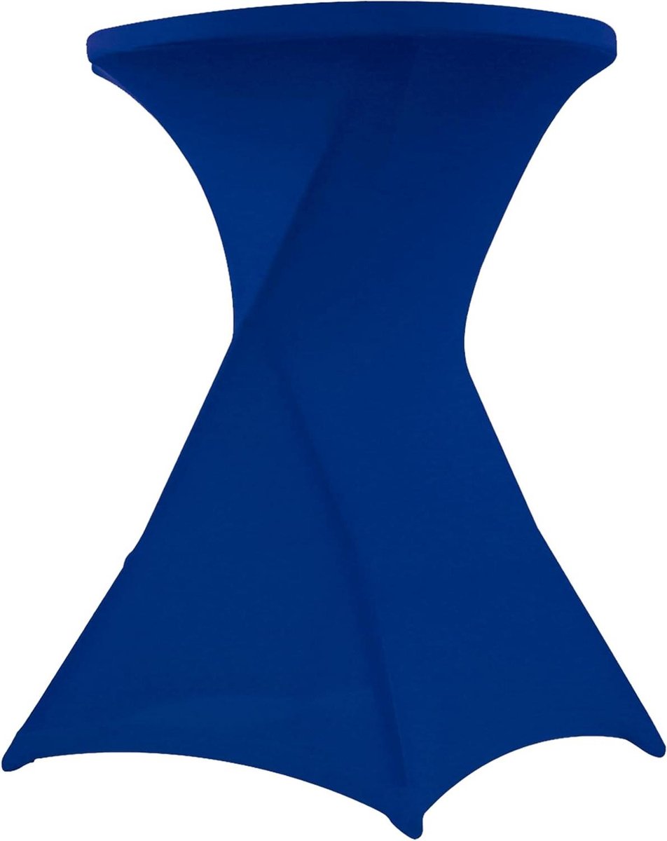 Statafelhoes - Elastische hoes - Feestelijke decoratie - Professionele kwaliteit - 80 x 110 cm - Blauw