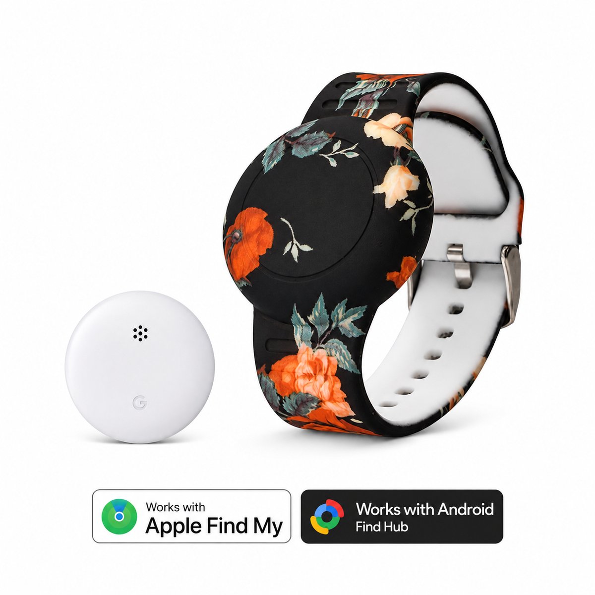 Kinderhorloge - gps armband – werkt met Android Find My Hub - Kinderhorloge met gps - Bluetooth Tracker – Kinderhorloge jongen - Kinderhorloge meisje - Waterdicht – Inclusief tracker - Met geluidssignaal