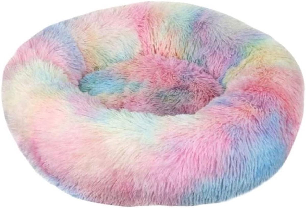 Hondenmand - Kattenbed Huisdierbed - Ontspannen Slapen - Zachte Knuffel - Diameter 80cm - A