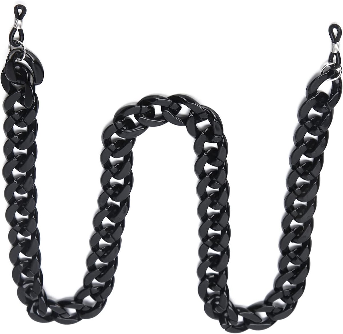 Elastische Zwarte Oogglas Ketting | Antislip Brilkoord, Zonnebrilriem, Accessoire voor Leesbrillen, Eenvoudig Ontwerp, 4 Kleuren Beschikbaar